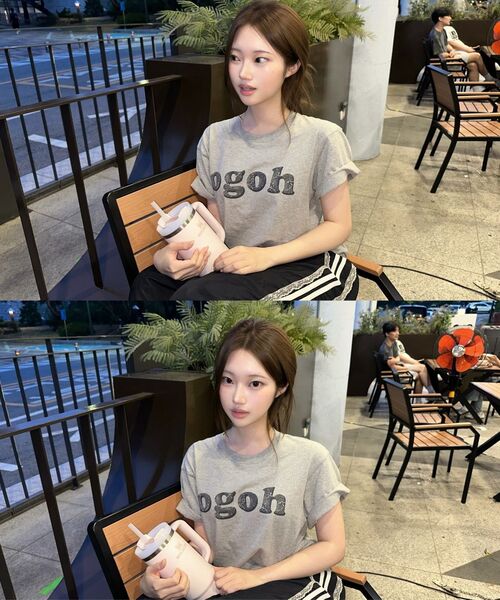 DAMP(ドントアスクマイプラン)の「OGOHロゴTシャツ(3色展開)(Tシャツ/カットソー・レディース・グレー/ブラック/ホワイト・SMALL/MEDIUM/X-LARGE/XX-LARGE/LARGE)」の15枚目の写真