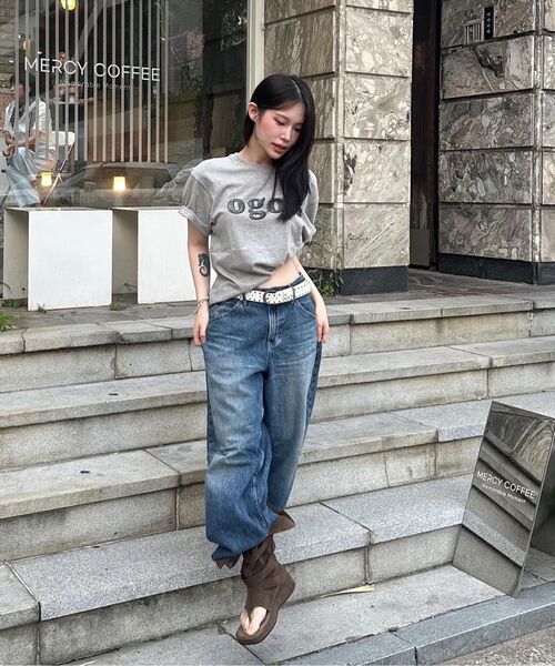DAMP(ドントアスクマイプラン)の「OGOHロゴTシャツ(3色展開)(Tシャツ/カットソー・レディース・グレー/ブラック/ホワイト・SMALL/MEDIUM/X-LARGE/XX-LARGE/LARGE)」の20枚目の写真