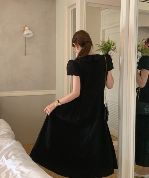 FAVORITO（ファヴォリート）の「リボンダブルブレストワンピース（ワンピース・レディース・ブラック/ピンク/イエロー・F）」の19枚目の写真