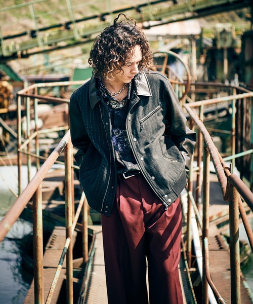 glamb(グラム)の「Riders Stadium Jumper / ライダーススタジアムジャンパー(スタジャン・メンズ・ブラック/ミント/ブラウン・S/M/L)」の5枚目の写真