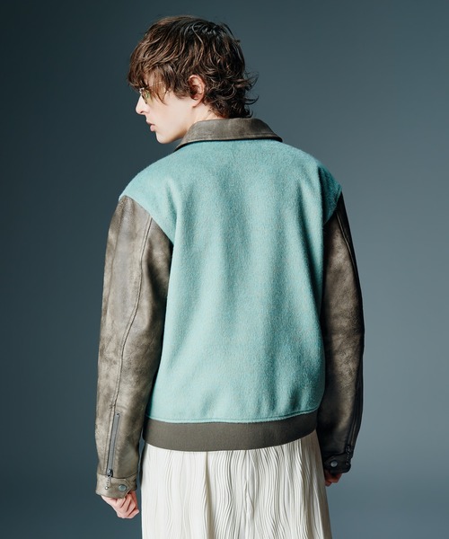 glamb(グラム)の「Riders Stadium Jumper / ライダーススタジアムジャンパー(スタジャン・メンズ・ブラック/ミント/ブラウン・S/M/L)」の18枚目の写真