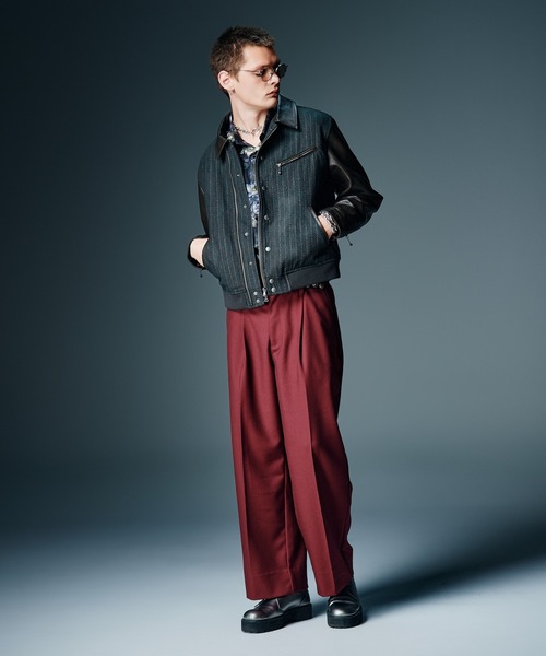 glamb(グラム)の「Riders Stadium Jumper / ライダーススタジアムジャンパー(スタジャン・メンズ・ブラック/ミント/ブラウン・S/M/L)」の21枚目の写真