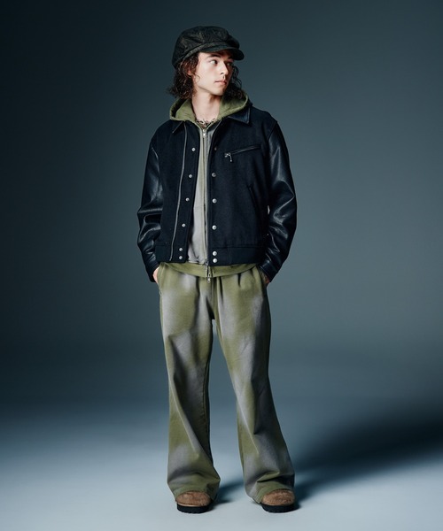 glamb(グラム)の「Riders Stadium Jumper / ライダーススタジアムジャンパー(スタジャン・メンズ・ブラック/ミント/ブラウン・S/M/L)」の20枚目の写真