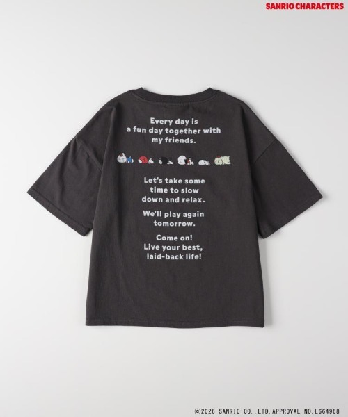 Right-on(ライトオン)の「Other(ソノタ)「サンリオキャラクターズ」バックプリントTシャツ(Tシャツ/カットソー・キッズ・ホワイト/ダークグレー・110/130/140/120)」の11枚目の写真