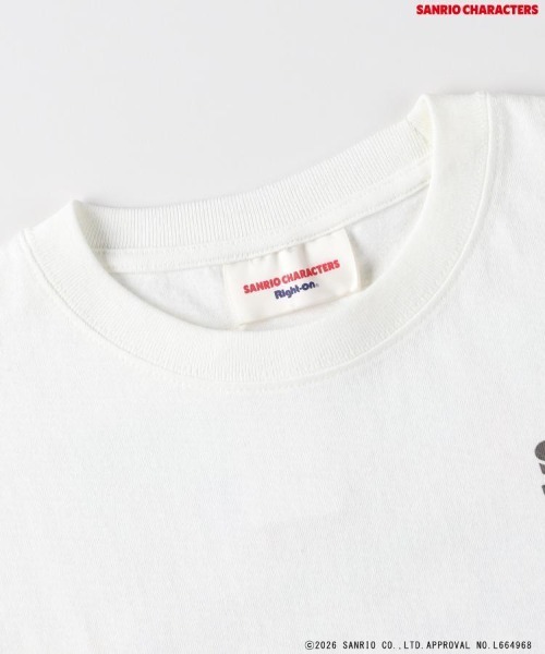 Right-on(ライトオン)の「Other(ソノタ)「サンリオキャラクターズ」バックプリントTシャツ(Tシャツ/カットソー・キッズ・ホワイト/ダークグレー・110/130/140/120)」の9枚目の写真