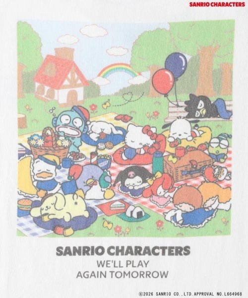 Right-on(ライトオン)の「Other(ソノタ)「サンリオキャラクターズ」バックプリントTシャツ(Tシャツ/カットソー・キッズ・ホワイト/ダークグレー・110/130/140/120)」の8枚目の写真