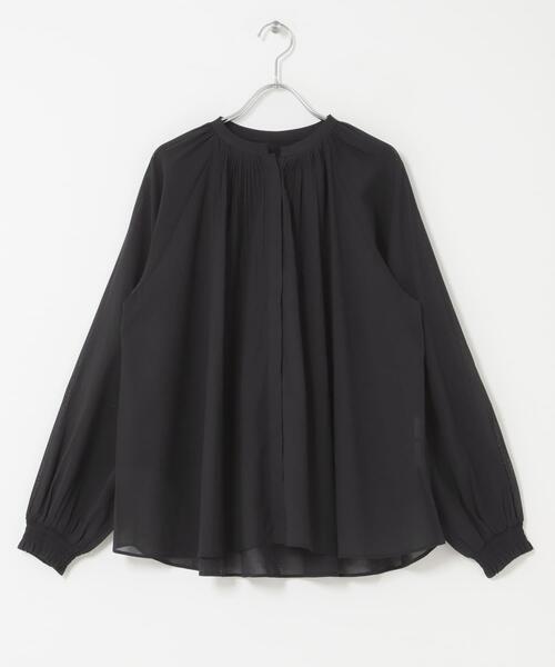URBAN RESEARCH DOORS（アーバンリサーチドアーズ）の「『スタッフ企画』バックシャーリングタックブラウス（シャツ/ブラウス・レディース・ブラウン/ブラック・FREE）」の9枚目の写真