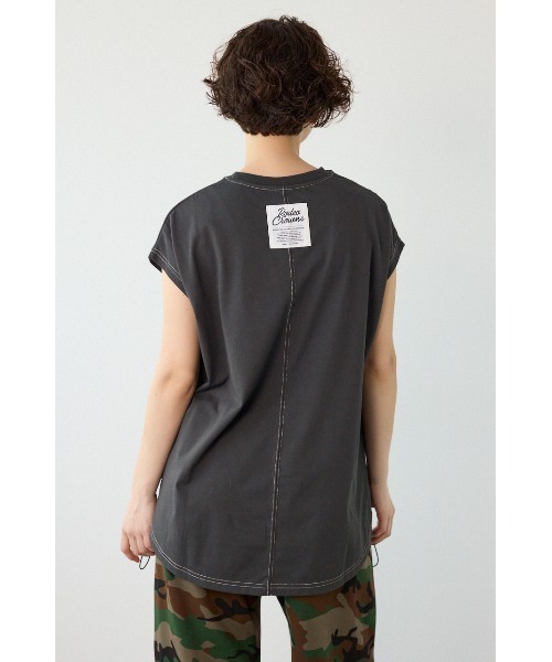 RODEO CROWNS WIDE BOWL(ロデオクラウンズワイドボウル)の「FREEZE LIGHTステッチドロストTシャツ(Tシャツ/カットソー・レディース・ブラウン/アイボリー/サックスブルー/チャコールグレー・FREE)」の22枚目の写真