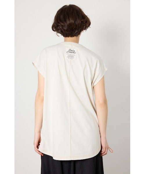 RODEO CROWNS WIDE BOWL(ロデオクラウンズワイドボウル)の「FREEZE LIGHTステッチドロストTシャツ(Tシャツ/カットソー・レディース・ブラウン/アイボリー/サックスブルー/チャコールグレー・FREE)」の5枚目の写真