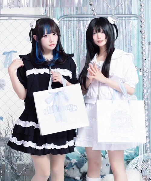 Whinny(ホワイニー)の「Whinny/【Whinny×やさうさちゃん】ロマンチストやさうさちゃんパーカー(パーカー・レディース・ホワイト/ブラック/グレー・FREE)」の21枚目の写真