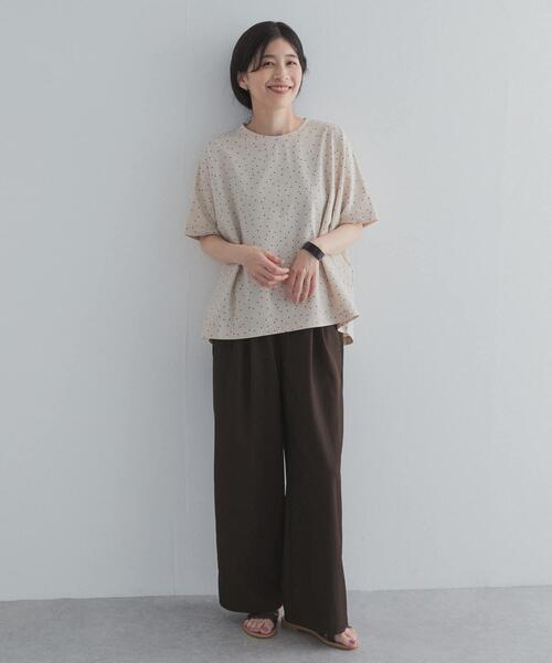 URBAN RESEARCH DOORS（アーバンリサーチドアーズ）の「ドットシルケットプルオーバー（Tシャツ/カットソー・レディース・ナチュラル/ネイビー/ブラック・FREE）」の18枚目の写真