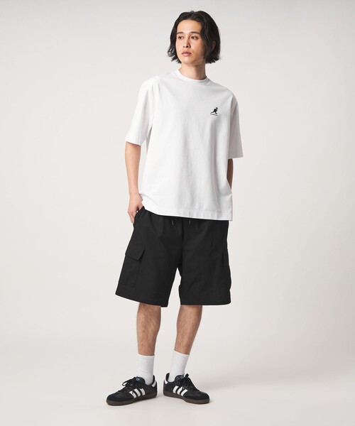 A DAY IN THE LIFE UNITED ARROWS（アデイインザライフユナイテッドアローズ）の「【別注】 ＜KANGOL＞スリット ロゴ カットソー＜A DAY IN THE LIFE＞（Tシャツ/カットソー・メンズ・ベージュ/ホワイト/ブラック・M/L）」の6枚目の写真