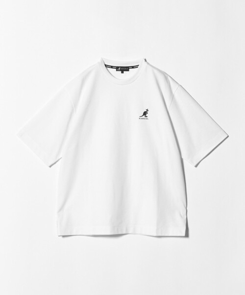 A DAY IN THE LIFE UNITED ARROWS（アデイインザライフユナイテッドアローズ）の「【別注】 ＜KANGOL＞スリット ロゴ カットソー＜A DAY IN THE LIFE＞（Tシャツ/カットソー・メンズ・ベージュ/ホワイト/ブラック・M/L）」の10枚目の写真