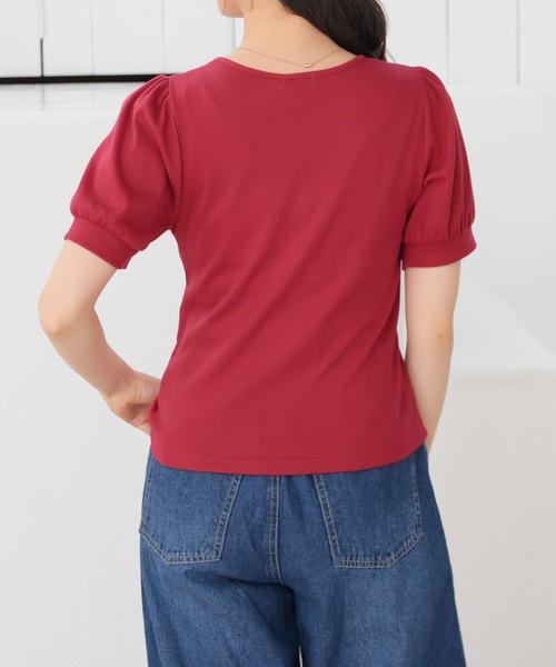 Honeys(ハニーズ)の「レイヤード風トップス(Tシャツ/カットソー・レディース・レッド/ヘザーチャコール/ブラック・L/M/S)」の22枚目の写真