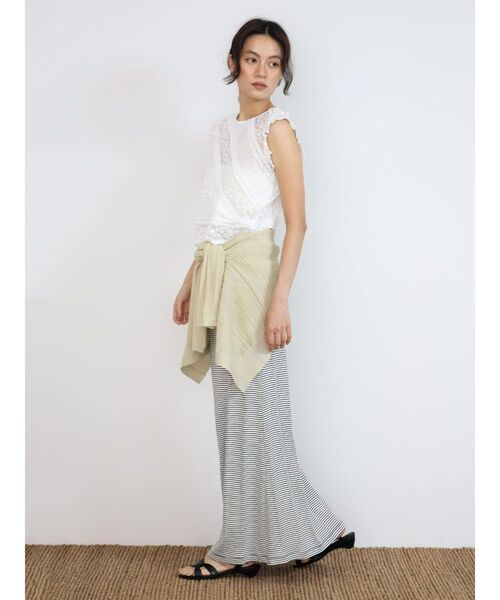 FIKA.(フィーカ)の「Lace panel frill blouse(シャツ/ブラウス・レディース・オフホワイト/ブラック・MEDIUM)」の20枚目の写真