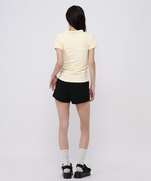 3.3 Field Trip （3.3フィールドトリップ）の「3.3 Field Trip／シャーリングポロトップス（Tシャツ/カットソー・レディース・ネイビー/アイボリー/グレー・FREE）」の13枚目の写真
