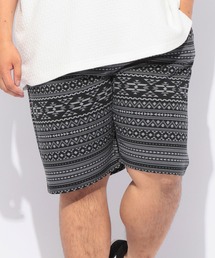 ショート パンツ スウェット ハーフパンツ 短パン メンズ 大きいサイズ 総柄 アウトドア レジャー 楽 夏 B&T CLUB ビーアンドティークラブ