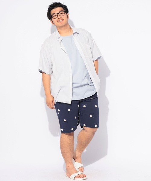 B&T CLUB（ビーティークラブ）の「ショート パンツ スウェット ハーフパンツ 短パン メンズ 大きいサイズ 総柄 アウトドア レジャー 楽 夏 B＆T CLUB ビーアンドティークラブ（スウェットパンツ・メンズ・グレー/ブラック/ベージュ/ネイビー・X4(8L～9L)/X2(4L～5L)/X3(6L～7L)/X1(3L～4L)）」の14枚目の写真