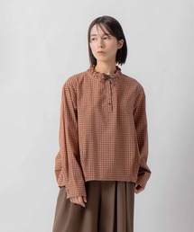 「KELEN / ケレン」デザインカラーチェック柄ブラウス