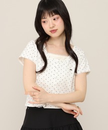 Heather | バイカラーヘンリーネックTEE　1051941(Tシャツ/カットソー)