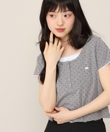 バイカラーヘンリーネックTEE 1051941