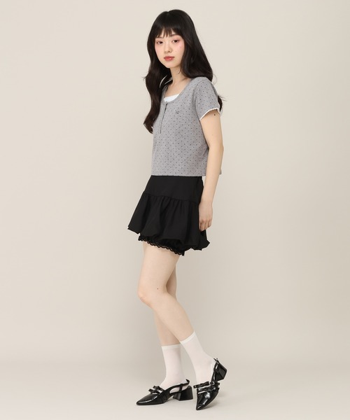 Heather(ヘザー)の「バイカラーヘンリーネックTEE 1051941(Tシャツ/カットソー・レディース・ホワイト系その他/ブルー/グレー系その他・FREE)」の11枚目の写真