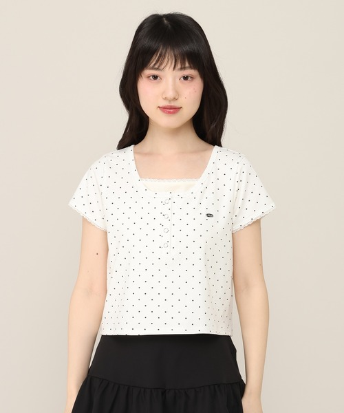 Heather(ヘザー)の「バイカラーヘンリーネックTEE 1051941(Tシャツ/カットソー・レディース・ホワイト系その他/ブルー/グレー系その他・FREE)」の16枚目の写真