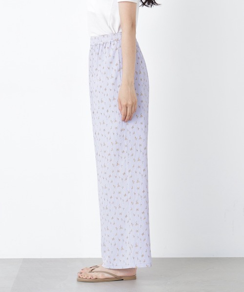 N.(N. Natural Beauty Basic)(エヌエヌナチュラルビューティーベーシック)の「フラワープリントイージーパンツ(その他パンツ・レディース・パープル系その他/ブラック系その他2・フリ-)」の21枚目の写真