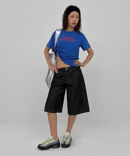 BLACKUP（ブラックアップ）の「[MADE] ヴィトムサマーバミューダデニムパンツ（デニムパンツ・レディース・ブラック・SMALL/MEDIUM）」の4枚目の写真