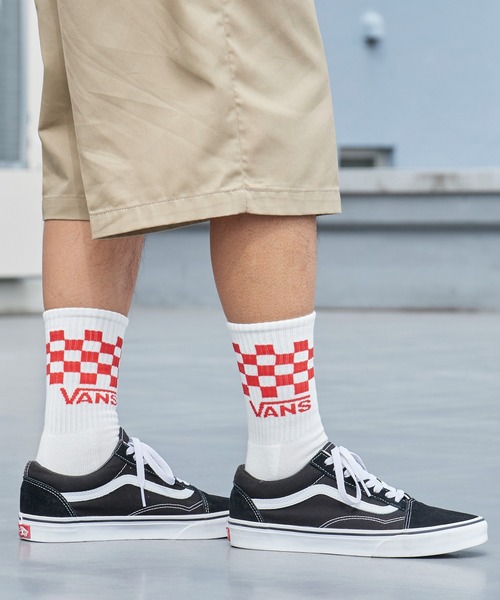 VANS（バンズ）の「VANS/ヴァンズ Classic Check Crew クラシックチェック クルーソックス クルー丈 3足セット 3足組 ストリート スケーター カジュアル メンズ 2026年 夏 夏服（ソックス/靴下・メンズ・マルチ・6h）」の5枚目の写真