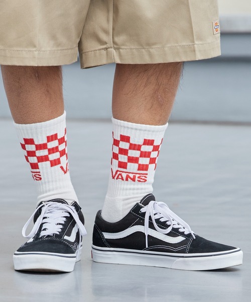 VANS（バンズ）の「VANS/ヴァンズ Classic Check Crew クラシックチェック クルーソックス クルー丈 3足セット 3足組 ストリート スケーター カジュアル メンズ 2026年 夏 夏服（ソックス/靴下・メンズ・マルチ・6h）」の6枚目の写真