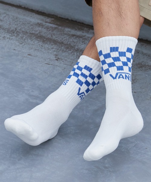 VANS（バンズ）の「VANS/ヴァンズ Classic Check Crew クラシックチェック クルーソックス クルー丈 3足セット 3足組 ストリート スケーター カジュアル メンズ 2026年 夏 夏服（ソックス/靴下・メンズ・マルチ・6h）」の12枚目の写真
