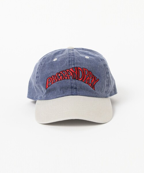 TOKYO CULTUART by BEAMS(トウキョウカルチャートバイビームス)の「週刊プレイボーイ / 田名網敬一 P.B.GRANPRIX LOGO Cap(キャップ・レディース・ブルー/グレー・ONE SIZE)」の4枚目の写真