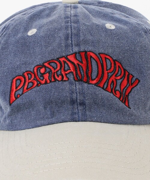 TOKYO CULTUART by BEAMS(トウキョウカルチャートバイビームス)の「週刊プレイボーイ / 田名網敬一 P.B.GRANPRIX LOGO Cap(キャップ・レディース・ブルー/グレー・ONE SIZE)」の6枚目の写真