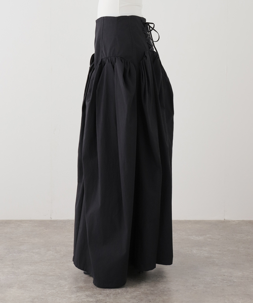CITYSHOP（シティーショップ）の「MARGE COTTON CORSET DETAIL GATHERED SKIRT 1012-0105-033：スカート（スカート・レディース・ブラック・36/34）」の5枚目の写真
