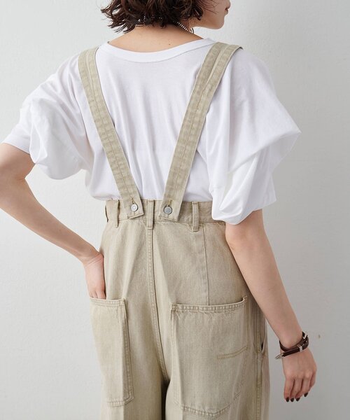 Whim Gazette（ウィムガゼット）の「【GEMINI】サスペンダーワイドパンツ（その他パンツ・レディース・オフホワイト/ベージュ・FREE）」の8枚目の写真