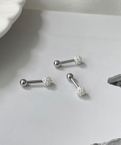 サージカルスチールミニパールボール（3タイプ）（ピアス（両耳用