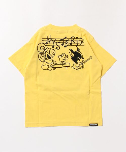 HYSTERIC MINI（ヒステリックミニ）の「A DRIVE WITH HYS MINI BAND WAGON 半袖Tシャツ（Tシャツ/カットソー・キッズ・ホワイト/レモンイエロー/ライトピンク・110/120/100）」の4枚目の写真