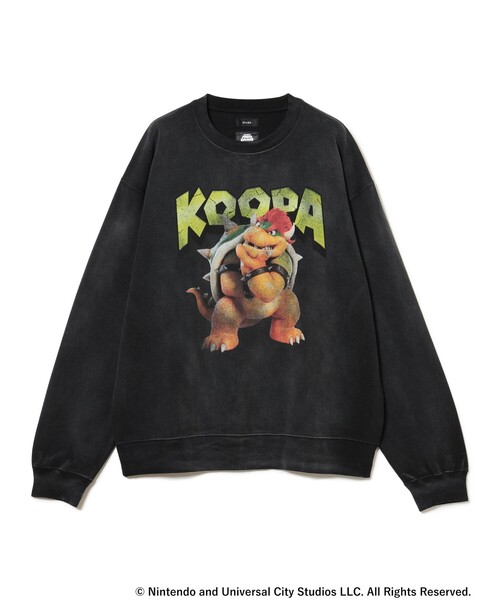 BEAMS(ビームス)の「ザ・スーパーマリオギャラクシー・ムービー / KOOPA SWEAT(Tシャツ/カットソー・メンズ・ブラック系その他4・M)」の1枚目の写真