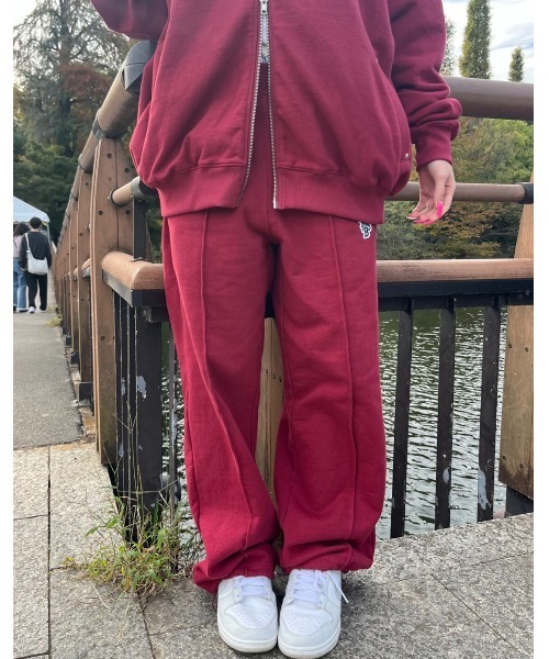 My sugar Babe（マイシュガーベイブ）の「2way Tuck Sweat pants（スウェットパンツ・メンズ・チャコール/レッド・LARGE/MEDIUM）」の10枚目の写真