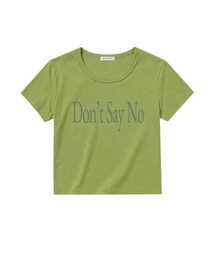 ドンセイノ Uネック半袖Tシャツオリーブ