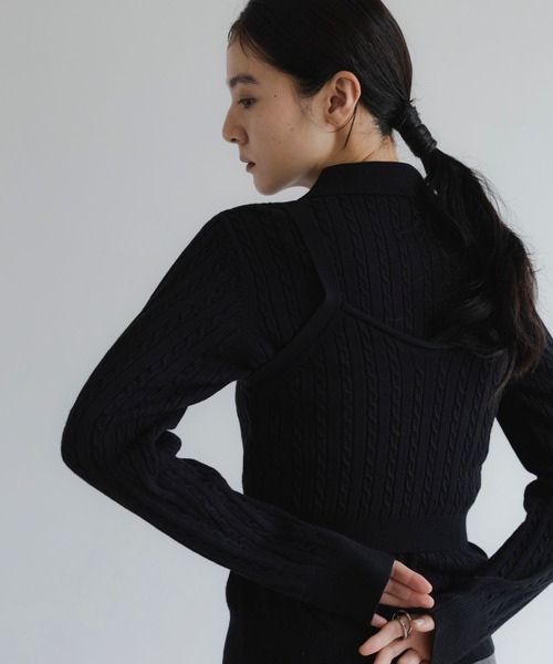 LOWRYS FARM(ローリーズファーム)の「ホソケーブルニットビスチェ 824183(その他トップス・レディース・ブラック/ホワイト/レッド/グレー・FREE)」の14枚目の写真