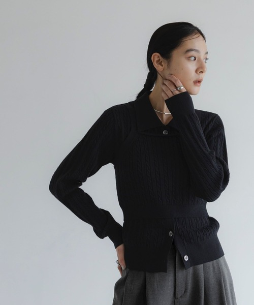 LOWRYS FARM(ローリーズファーム)の「ホソケーブルニットビスチェ 824183(その他トップス・レディース・ブラック/ホワイト/レッド/グレー・FREE)」の15枚目の写真