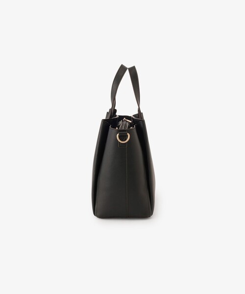 Afternoon Tea(アフタヌーンティー)の「【軽量 2WAY】合皮ミニトートバッグ(トートバッグ・レディース・ブラック・ONE SIZE)」の4枚目の写真
