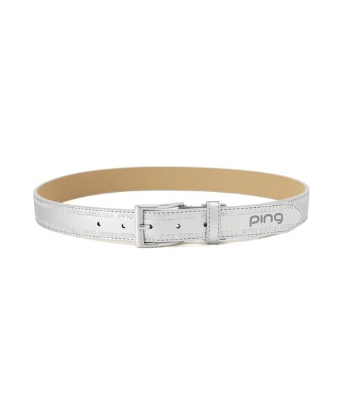 PING APPAREL】FEEL NEW.PLAY COOL.エンボスロゴベルト (LADIES