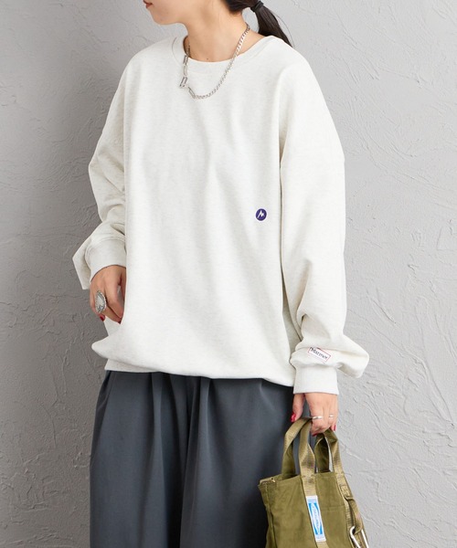 MARMOT（マーモット）の「【WEB先行予約】[Marmot/マーモット] 別注 ヒストリーロゴ バックプリントスウェット（スウェット・レディース・アッシュグレー/チャコール・S/M/L/XL）」の6枚目の写真