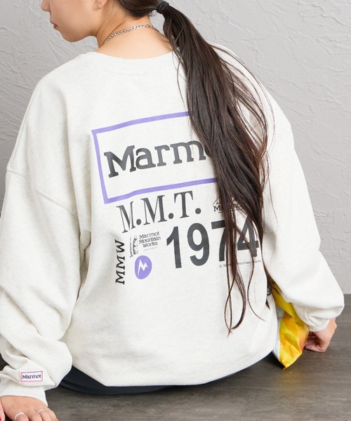 MARMOT（マーモット）の「【WEB先行予約】[Marmot/マーモット] 別注 ヒストリーロゴ バックプリントスウェット（スウェット・レディース・アッシュグレー/チャコール・S/M/L/XL）」の5枚目の写真