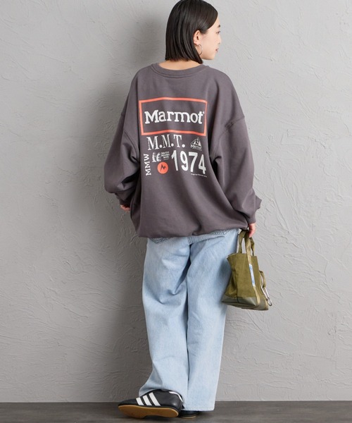 MARMOT（マーモット）の「【WEB先行予約】[Marmot/マーモット] 別注 ヒストリーロゴ バックプリントスウェット（スウェット・レディース・アッシュグレー/チャコール・S/M/L/XL）」の9枚目の写真