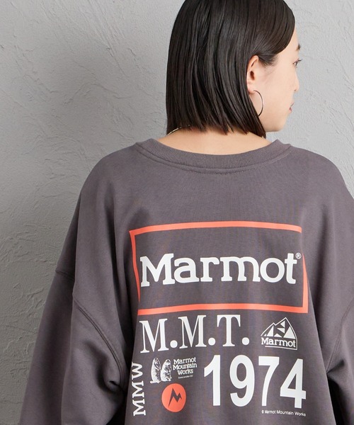 MARMOT（マーモット）の「【WEB先行予約】[Marmot/マーモット] 別注 ヒストリーロゴ バックプリントスウェット（スウェット・レディース・アッシュグレー/チャコール・S/M/L/XL）」の11枚目の写真