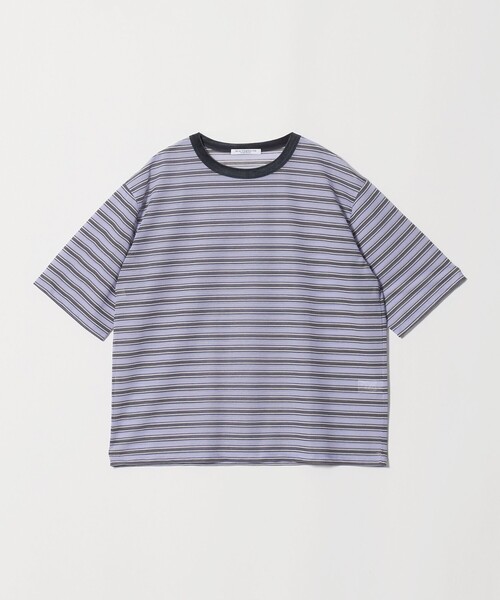 BEAUTY&YOUTH UNITED ARROWS（ビューティーアンドユースユナイテッドアローズ）の「コットンポリエステル シアーボーダー Tシャツ（Tシャツ/カットソー・レディース・オフホワイト/ダークブラウン/ライラック・FREE）」の16枚目の写真